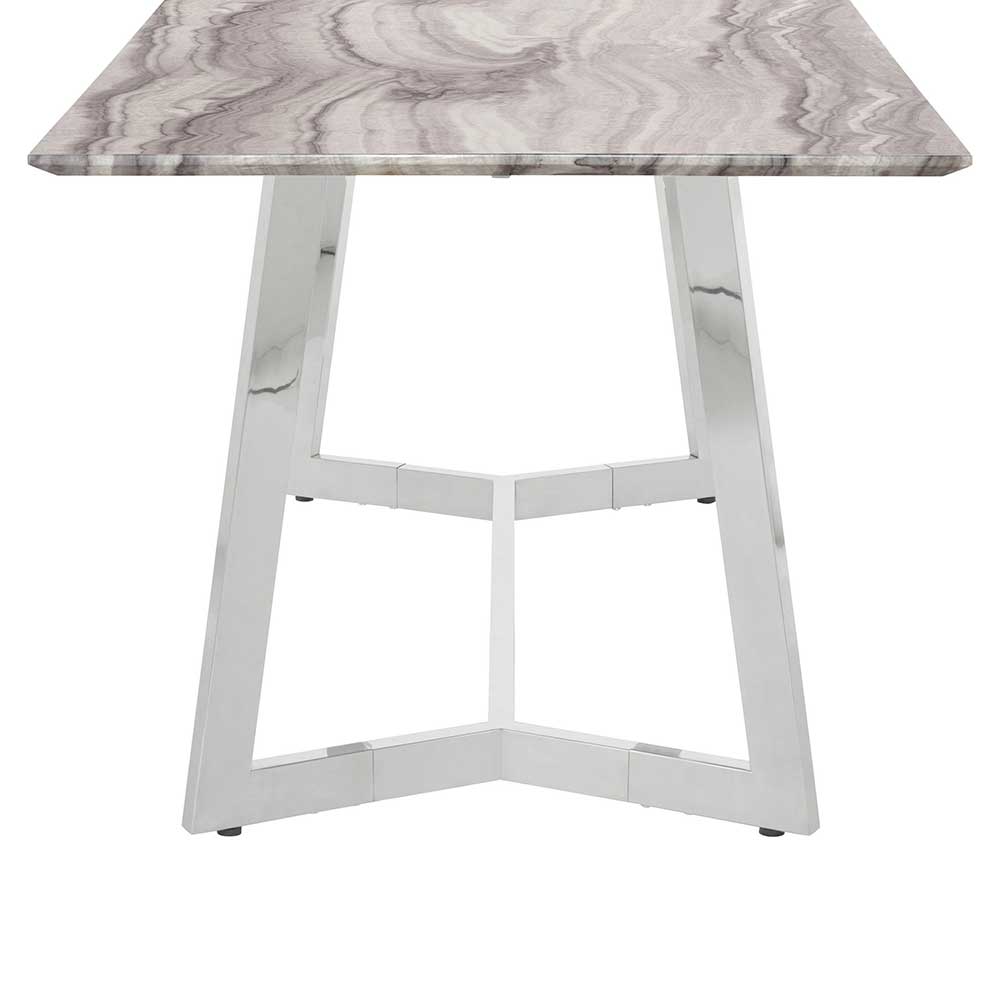 Esszimmer Tisch in Hochglanz Marmor Optik - Jaglyn