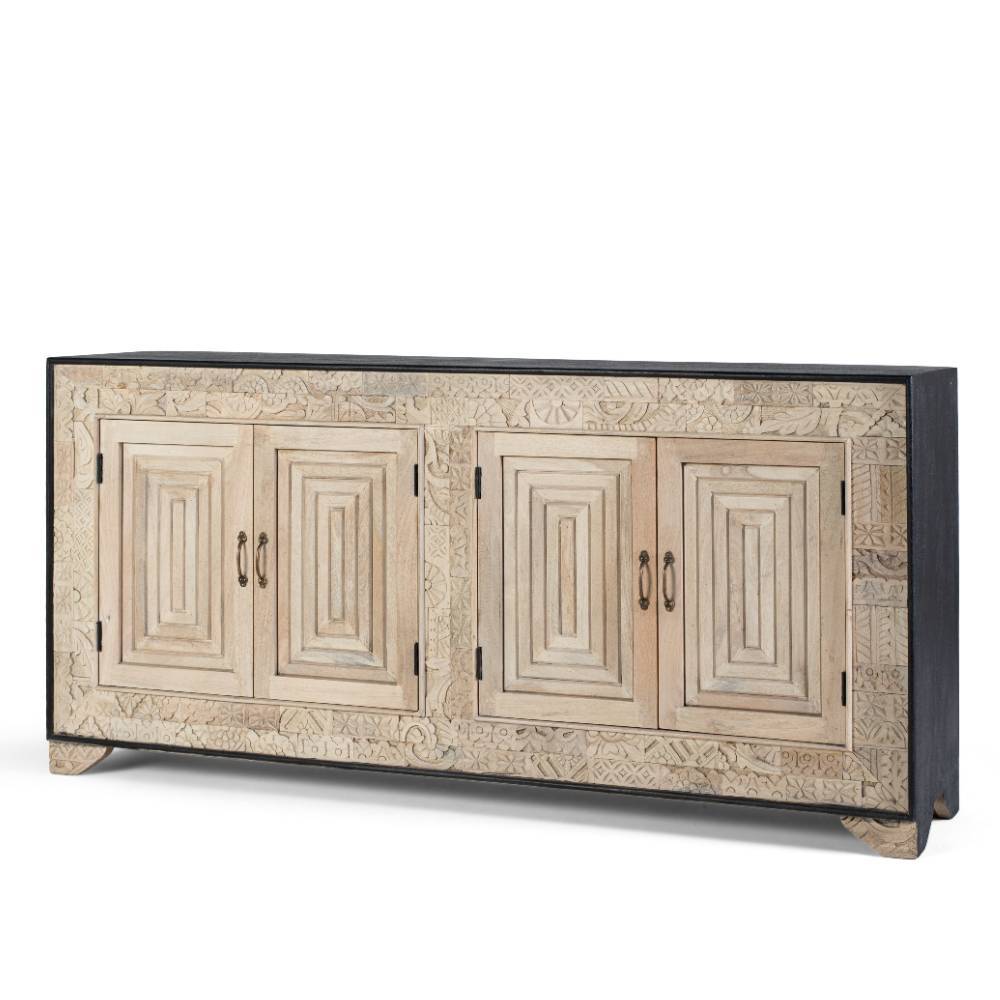 Design-Sideboard aus Mangobaum Massivholz - Wexford