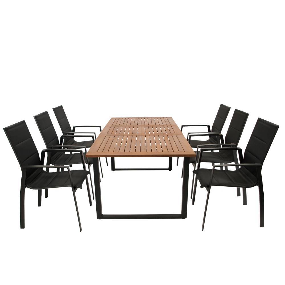 6-Personen-Outdoor-Tischgruppe modern - Proof (siebenteilig)
