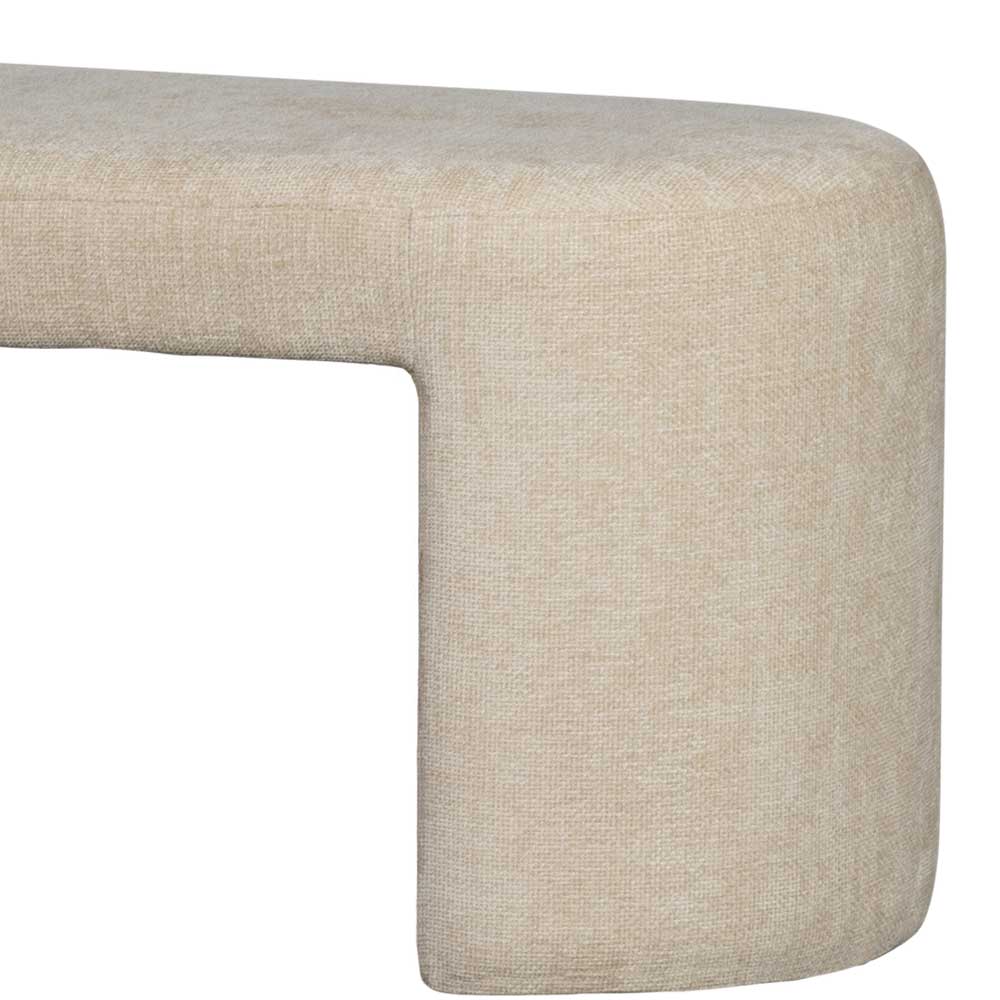 Design Polsterbank in Beige Chenille - Settings