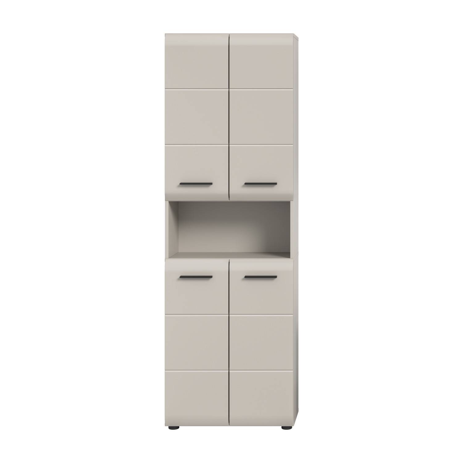 Schmaler Badezimmer Hochschrank mit mehreren Türen - Donostia