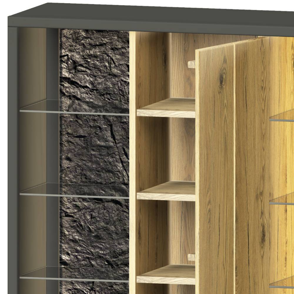 Design-Highboard zweifarbig - Friburgo
