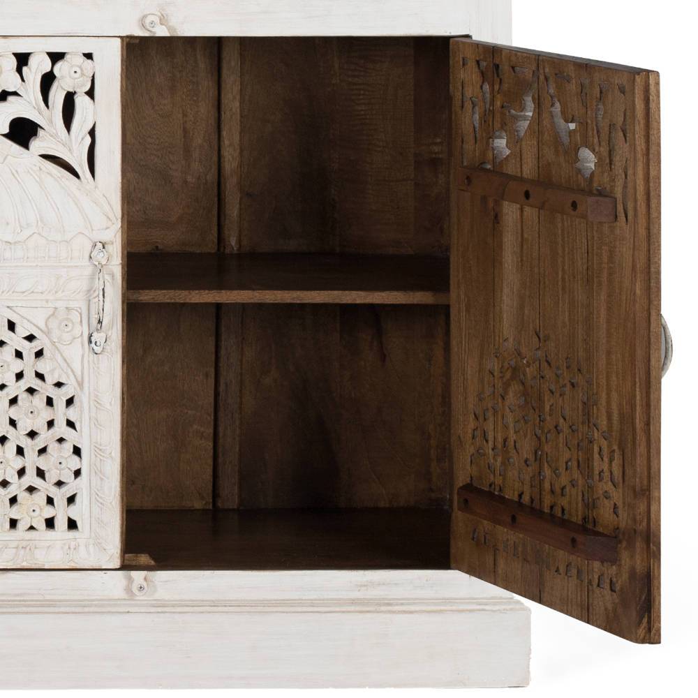 Vintage Design Sideboard in Holz White Wash - Cionga