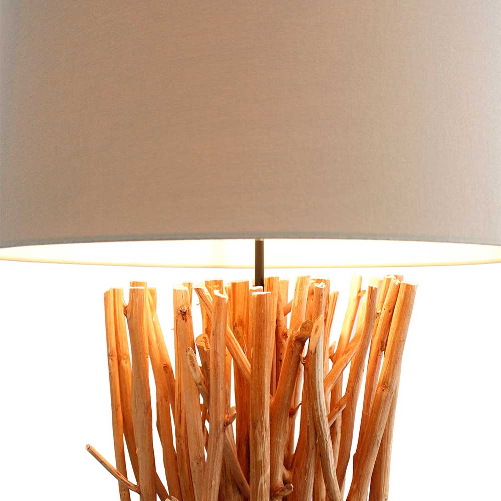 Stehlampe mit Fuß aus Treibholz Ästen - Duffy