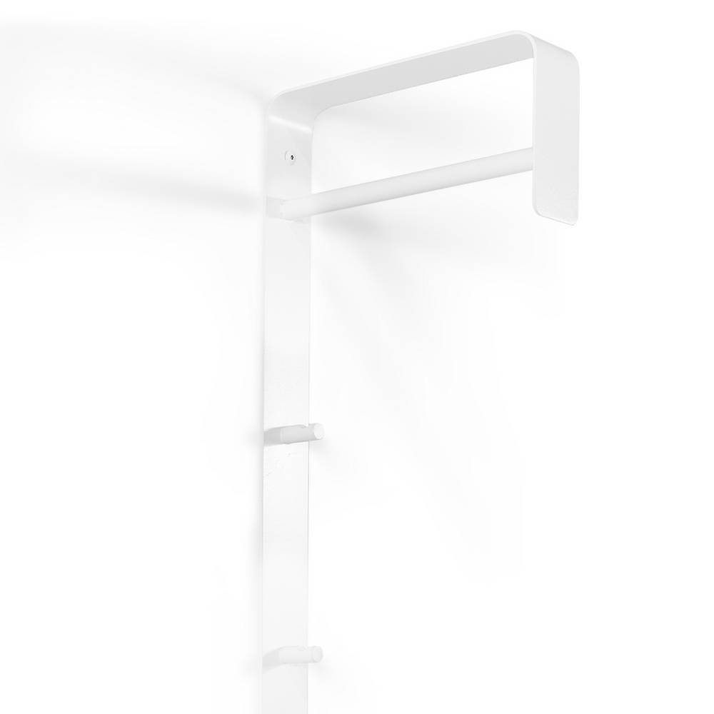 Garderobe in Weiß - pulverbeschichteter Stahl - Sinusso