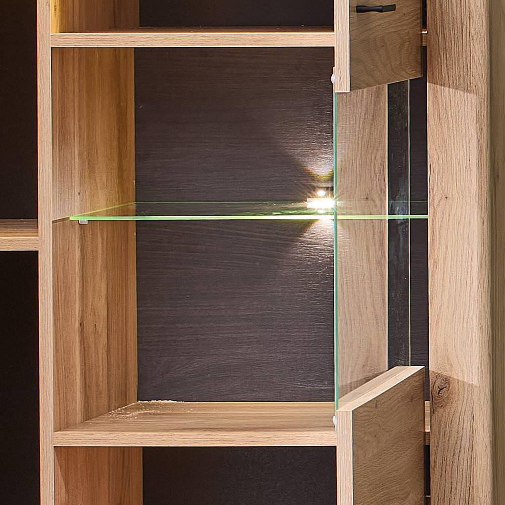 Highboard Vitrine mit LED Beleuchtung - Zorro