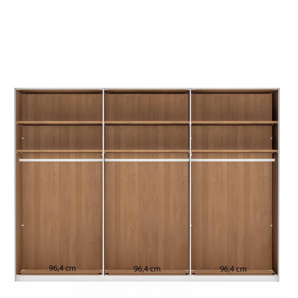 Schlafzimmer-Kleiderschrank mit sechs Türen - Murray