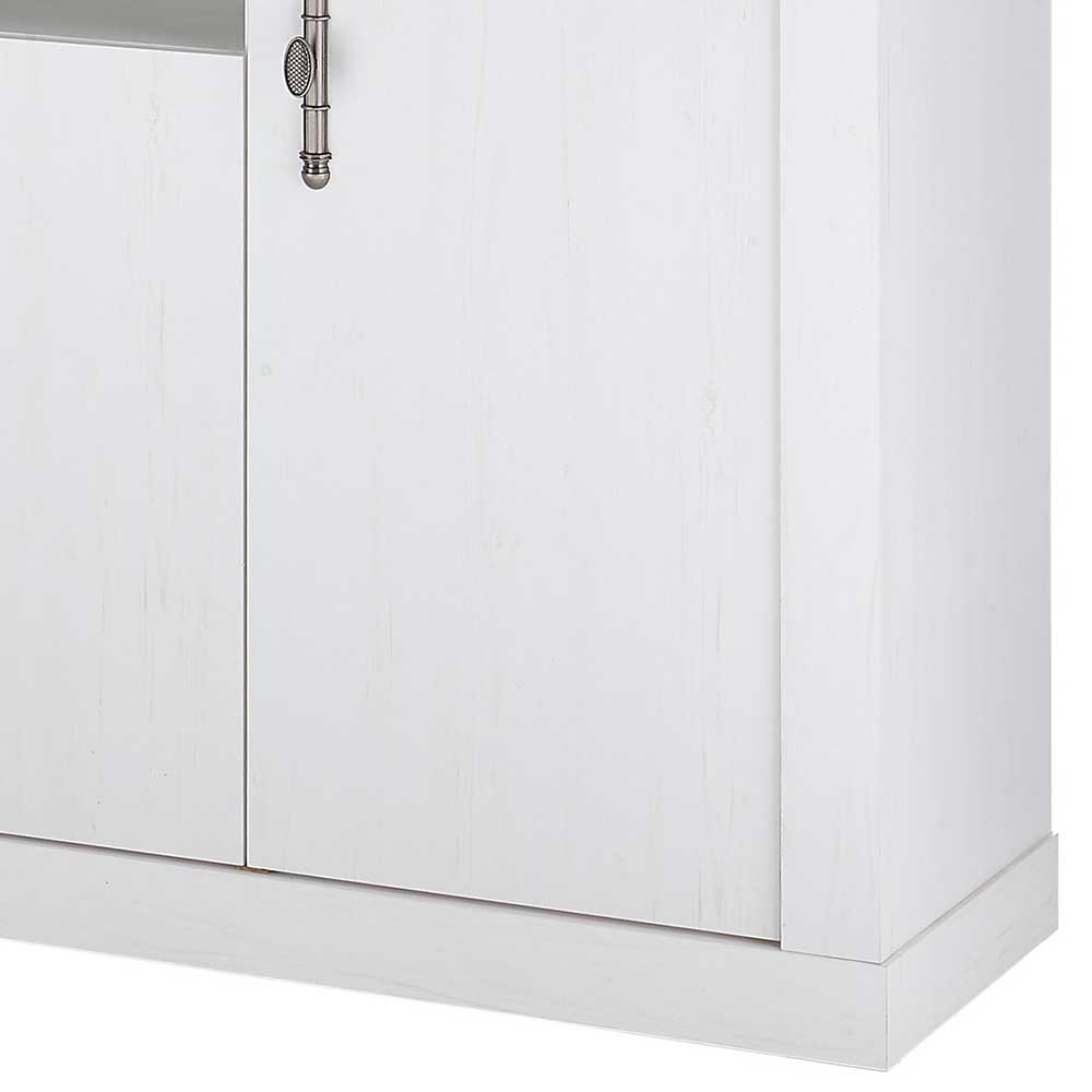 Esszimmerschrank Set in weißer Holzoptik Pinie - Liancos (dreiteilig)
