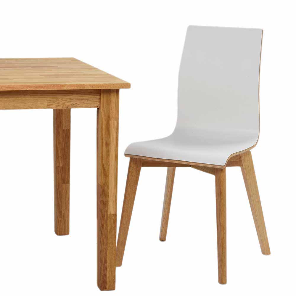 Hochdrucklaminat Stuhl in Weiß - Sonda (2er Set)
