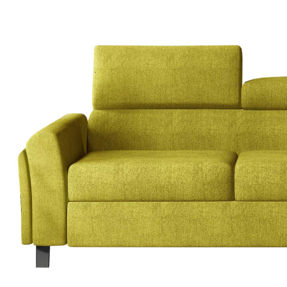 Funktionseckcouch in Currygelb - Raidah