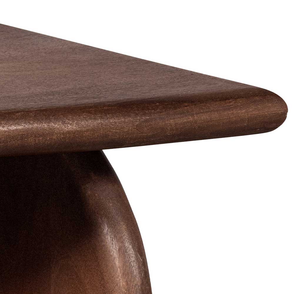 Design Beistelltisch mit halbrunder Tischplatte - Akzenti