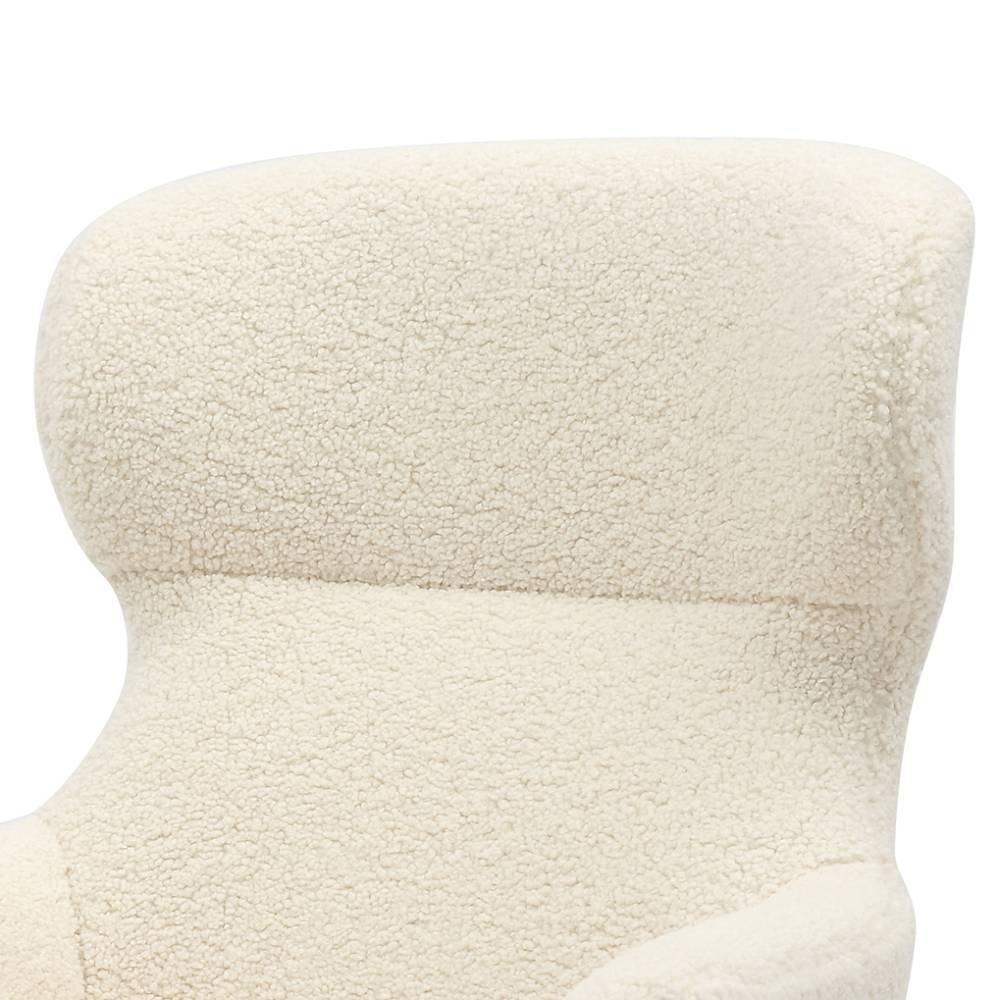 Skandi Sessel mit Hocker Set - Estoron (zweiteilig)