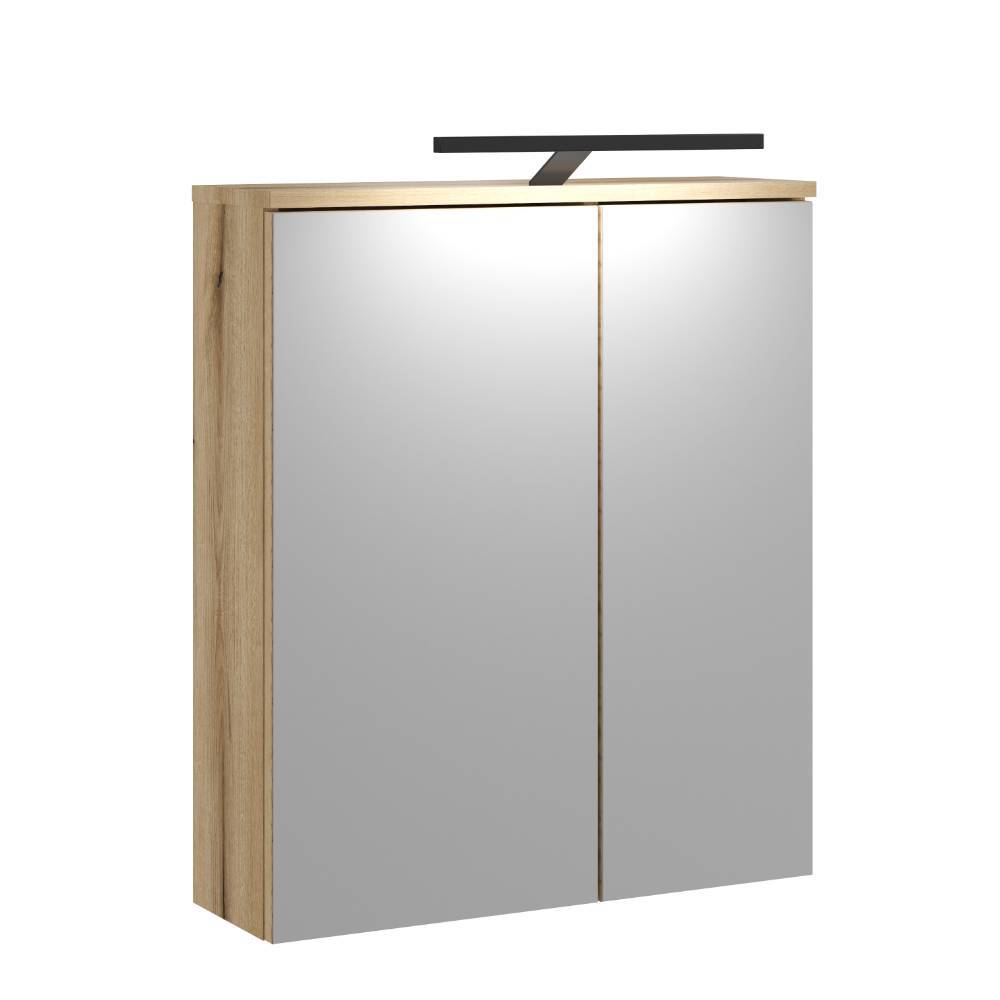 2-türiger Badezimmer-Spiegelschrank 60 cm breit - Niniana