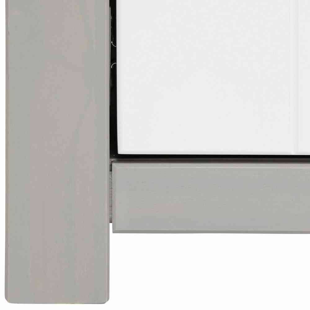Moderne Anrichte mit Regal in Weiß & Grau - Lurgeno