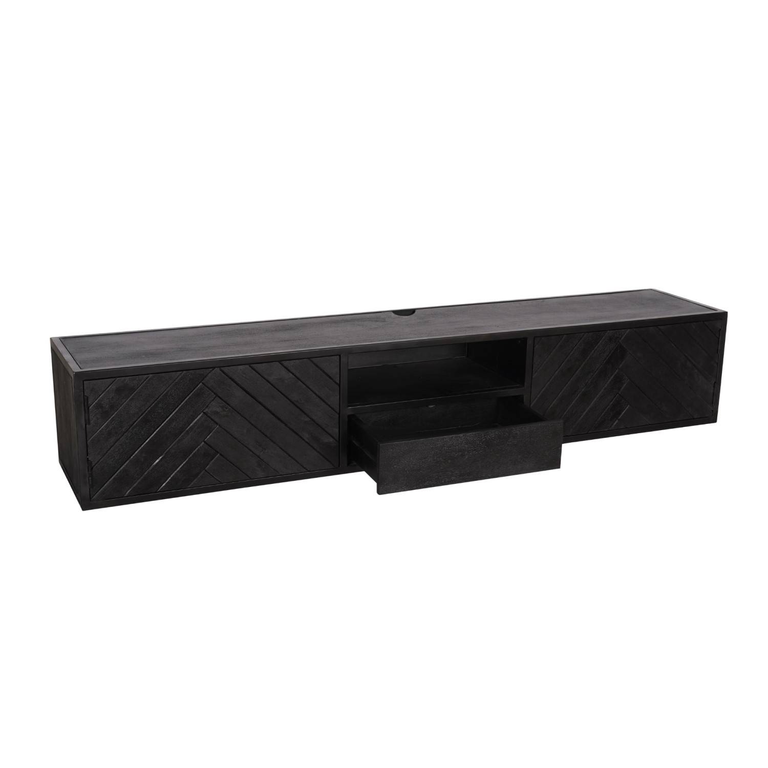 TV Lowboard mit Fischgrätmuster - Lida II