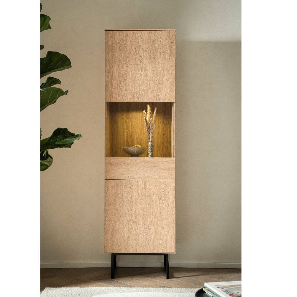 Lowboard und Vitrine Set - Jaskin (zweiteilig)
