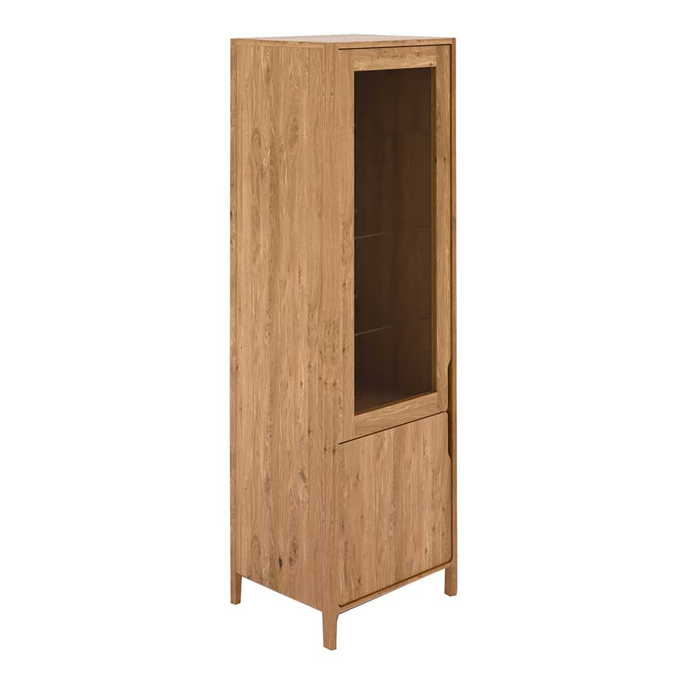 Wildeiche Vitrine in modernem Design - Laida