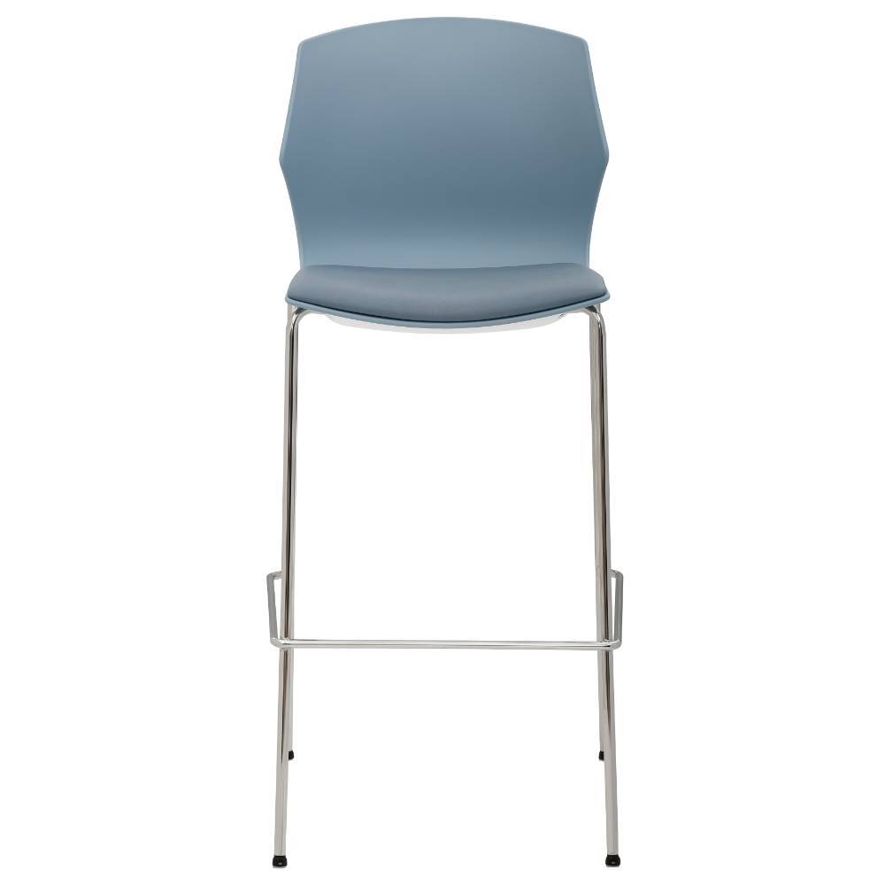 Barstühle in Blaugrau und Taubenblau - Maddy (2er Set)