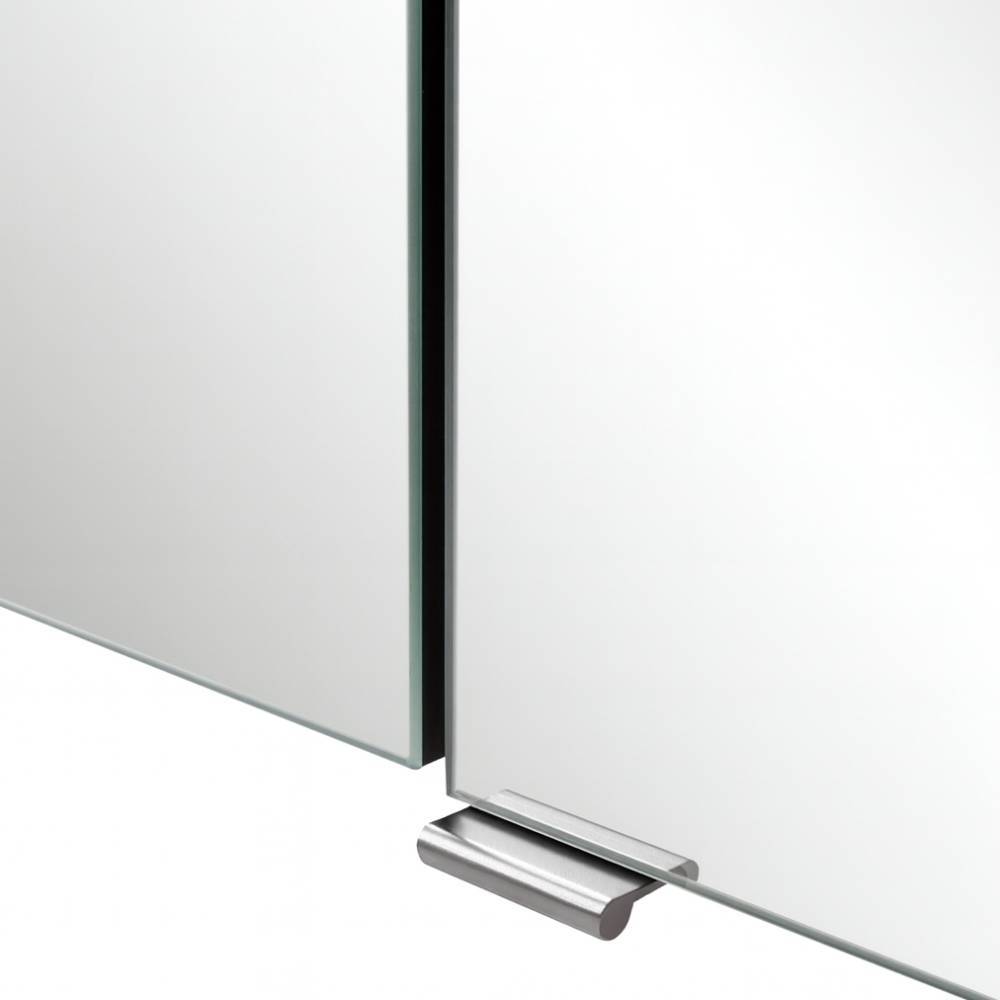 100cm Bad-Spiegelschrank in Mattgrau - Reill