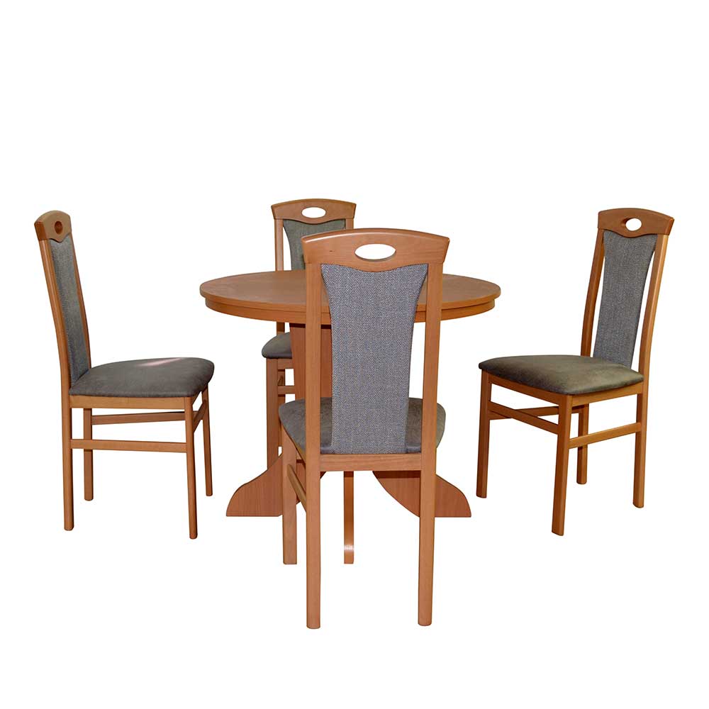 Buche Tisch & vier Stühle - Adrias (fünfteilig)