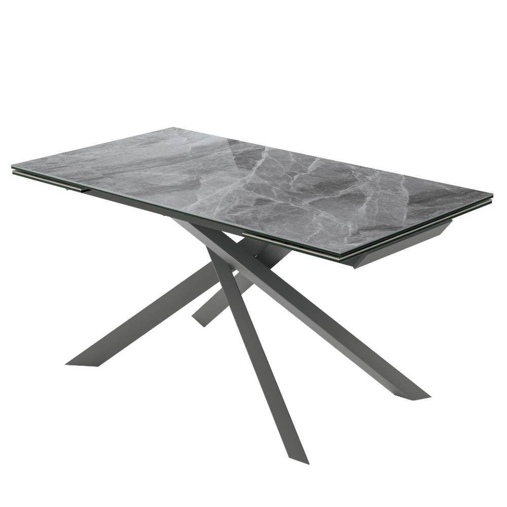 Ausziehtisch in Grau Marmoroptik - Ziamo