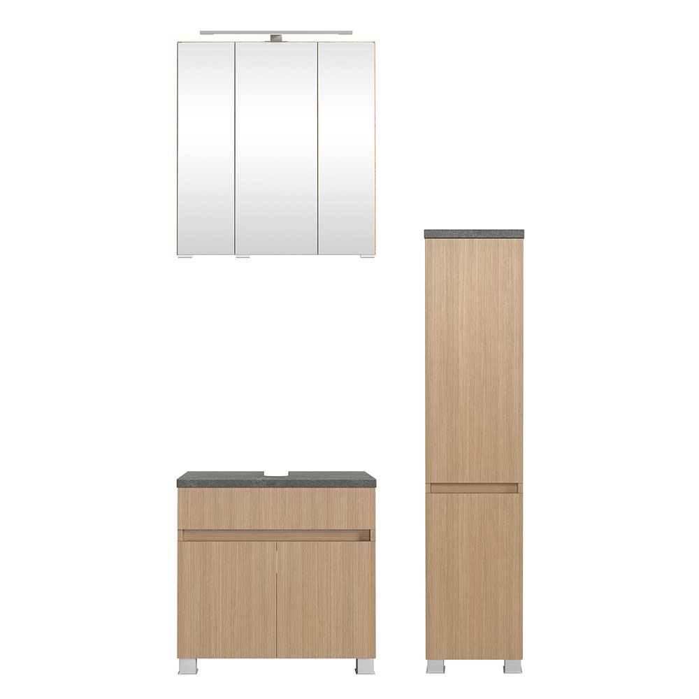 Waschplatz Einrichtung mit Midischrank - Leitha (dreiteilig)