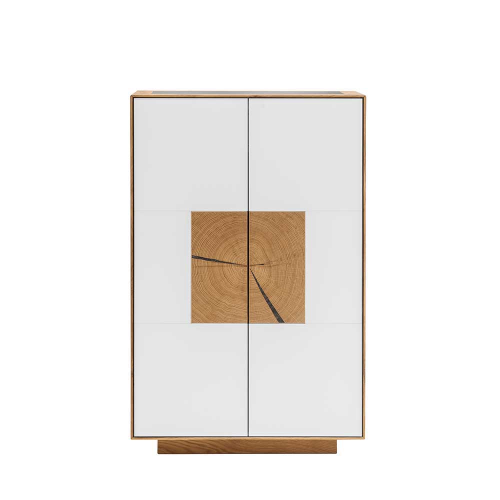 72x112x37 Design Schrank mit Glas Deckel - Mandrey