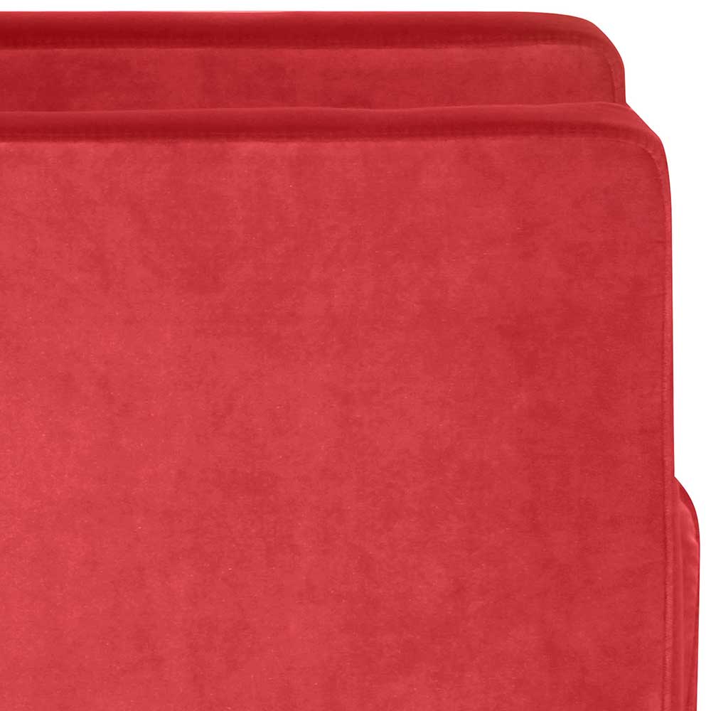 Roter Polstersessel mit Samtvelours-Bezug - Gedeon