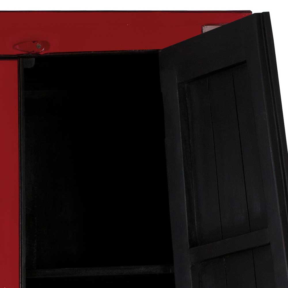 Asia Design Schrank in Rot Massivholz - Iscian