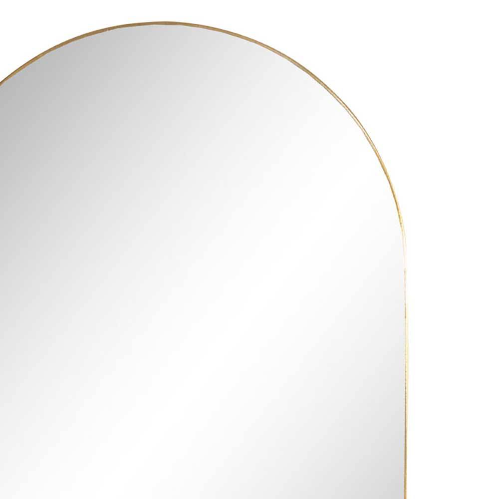 Ovaler Spiegel in Messingfarben - Gesdana
