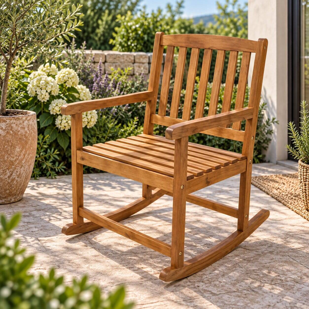 Garten-Schaukelstuhl aus Akazienholz - Endra