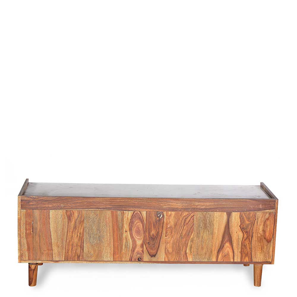 Holz Design TV Board mit Marmor Platte - Enjiva