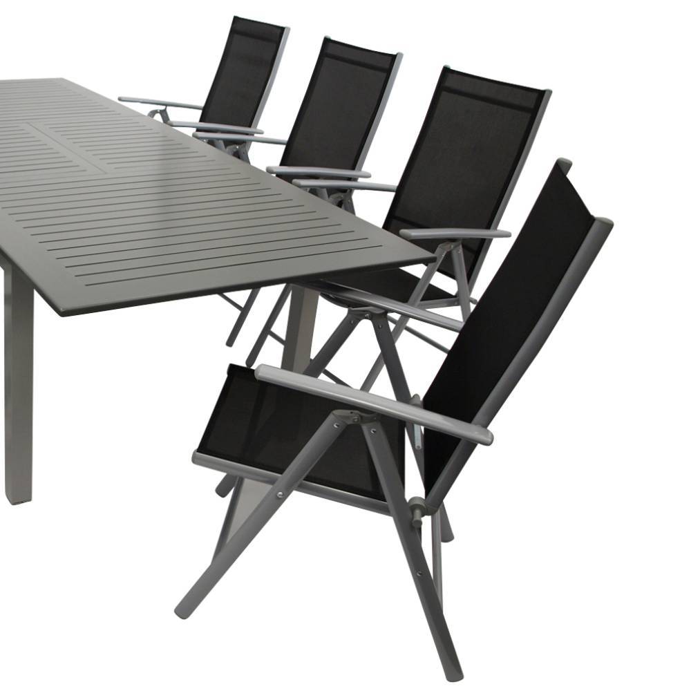 Outdoor-Essgruppe mit acht Stühlen - Son (neunteilig)