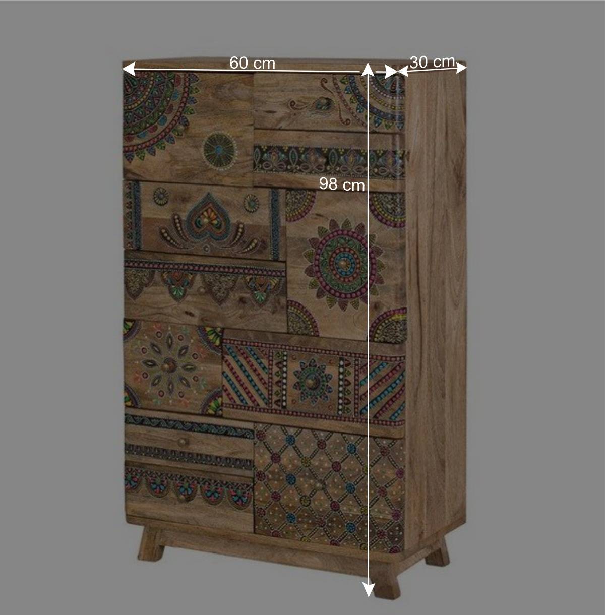Ethno Style Schrank handbemalt - Azua