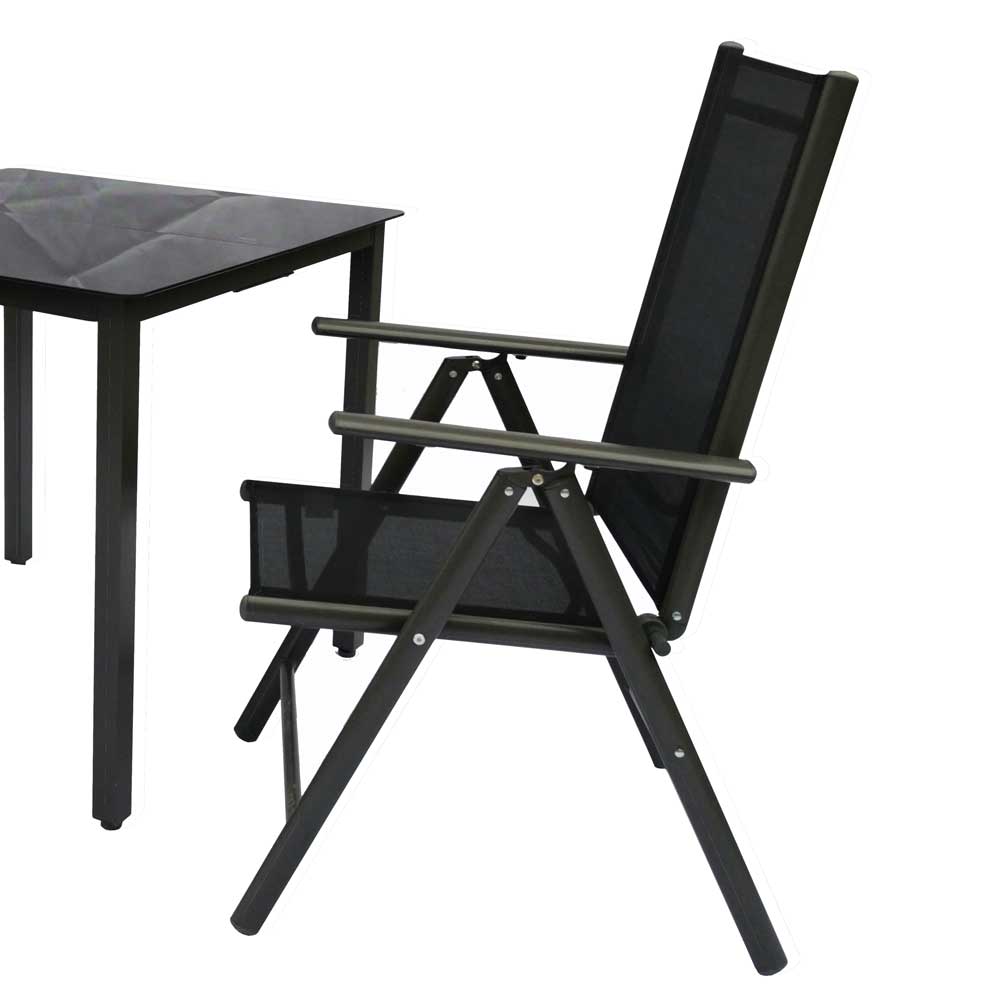 Gartentisch & zwei Stühle Set - Neluna (dreiteilig)