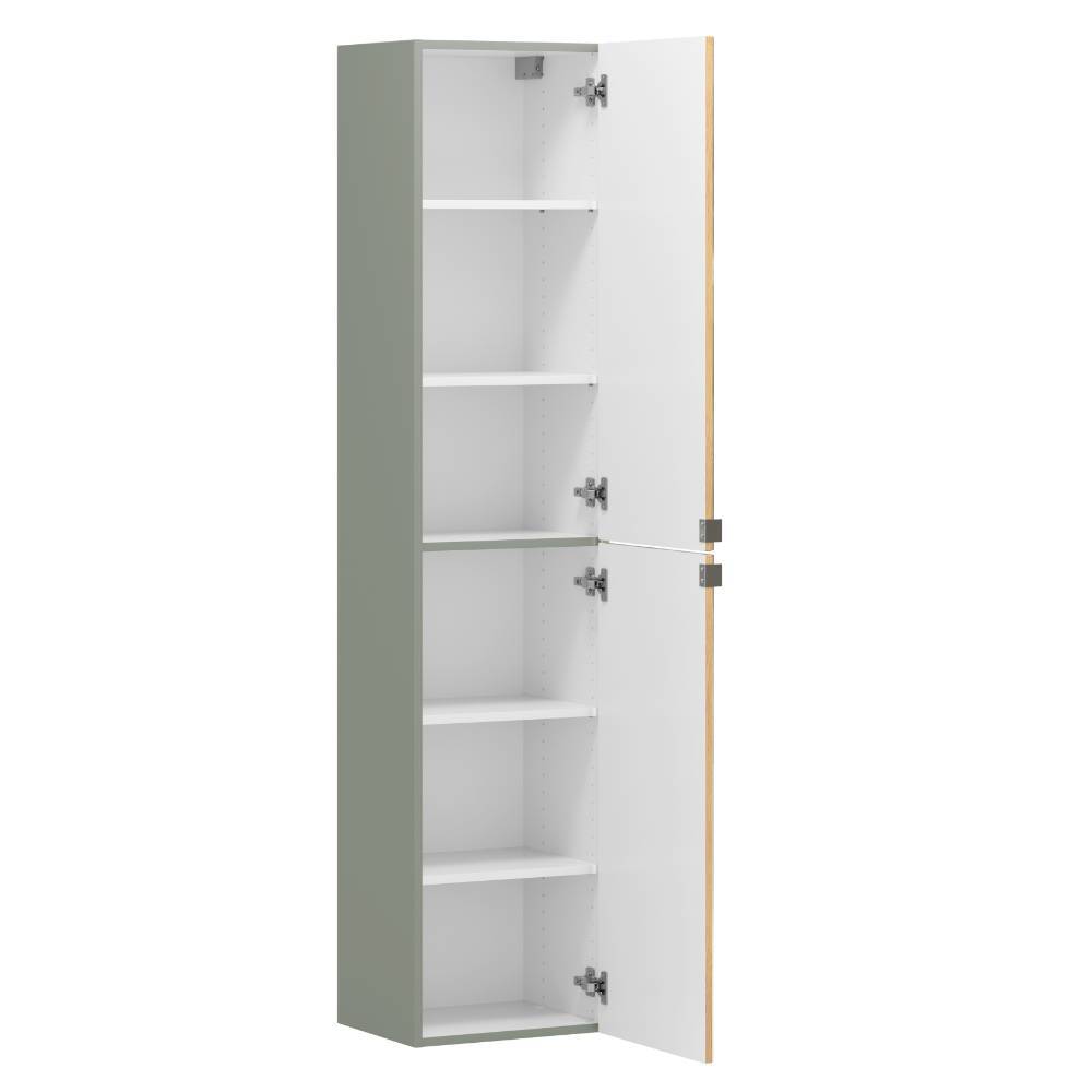 Hängender Bad-Hochschrank mit Spiegeltüren - Malivtros