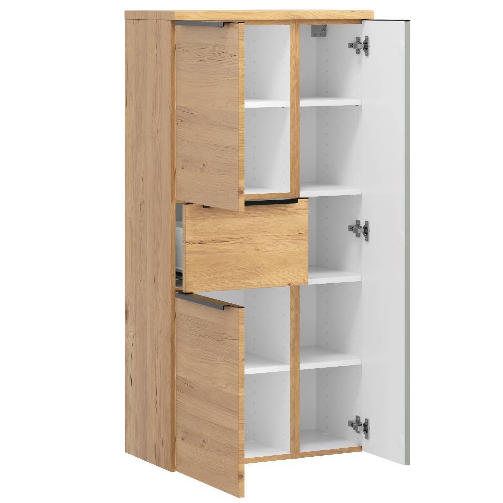Badezimmer Midischrank in Graugrün - Bibiana