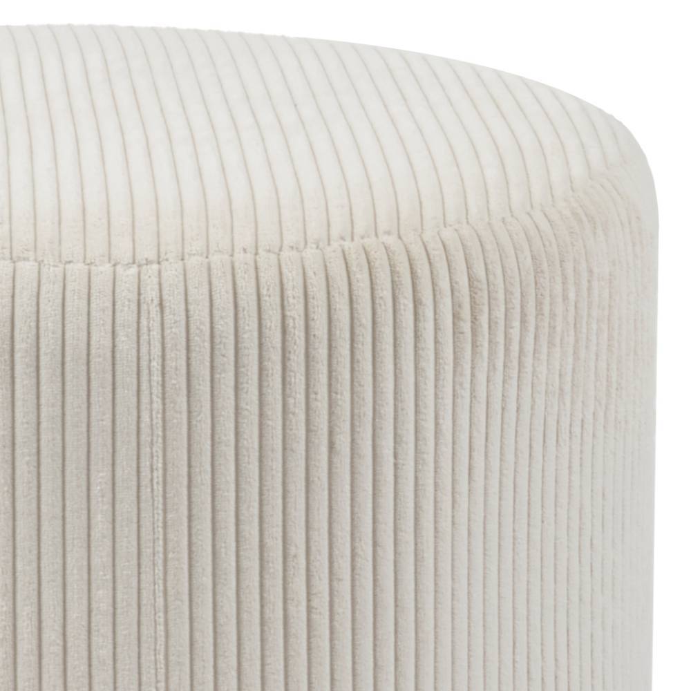 Skandi Chic Hocker in Beige Cord - Chemba