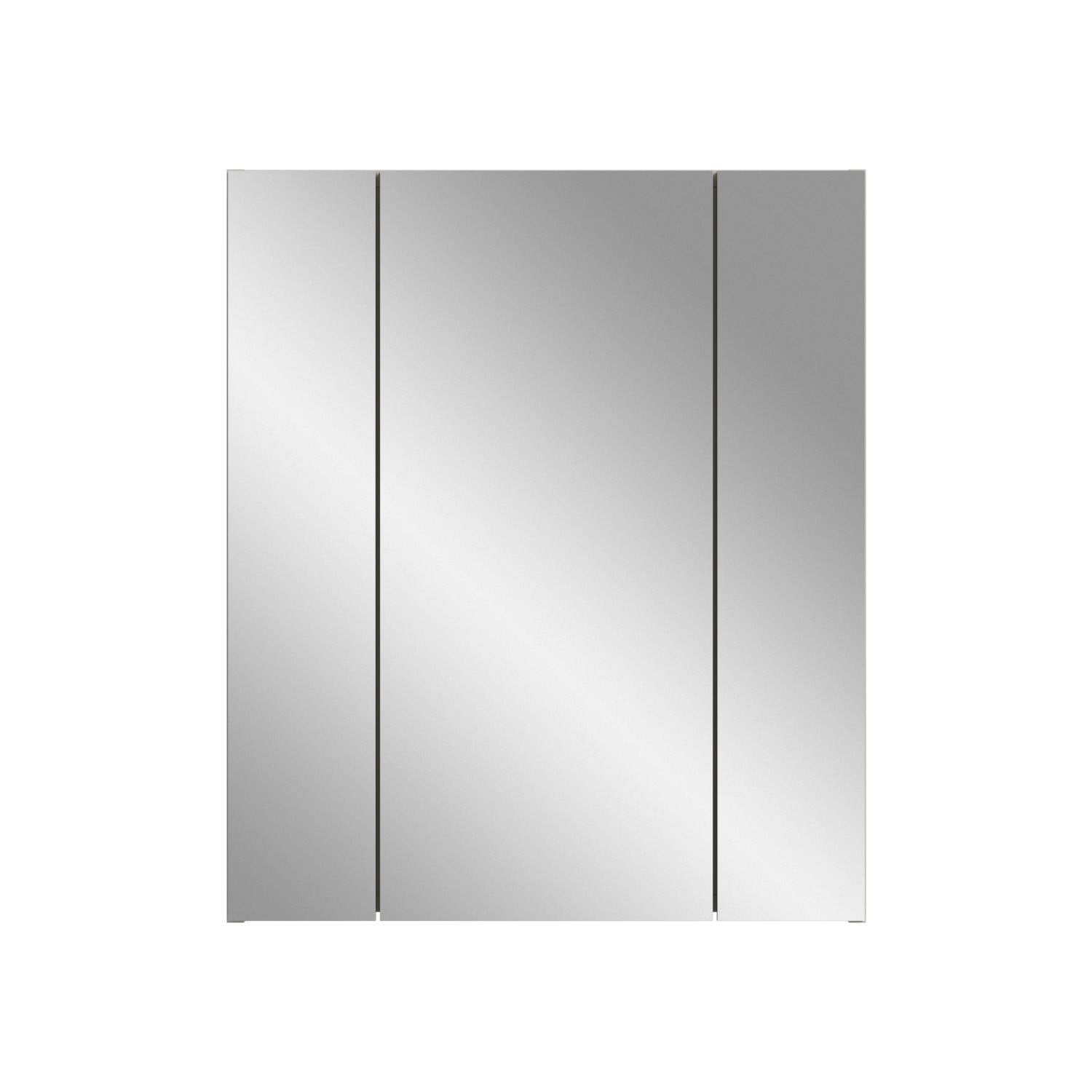 Hängender Badschrank Spiegel mit Stauraumfächern - Donostia