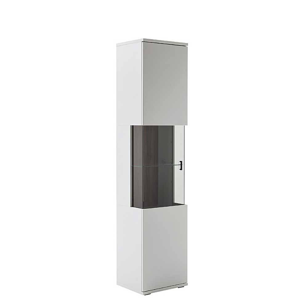 TV Lowboard & Vitrine & Wandboard Set - Apulco (dreiteilig)