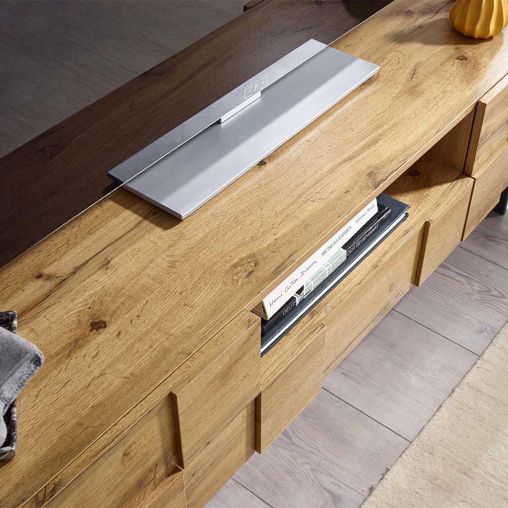 Designer TV Unterschrank in Eiche Optik - Tiorondo