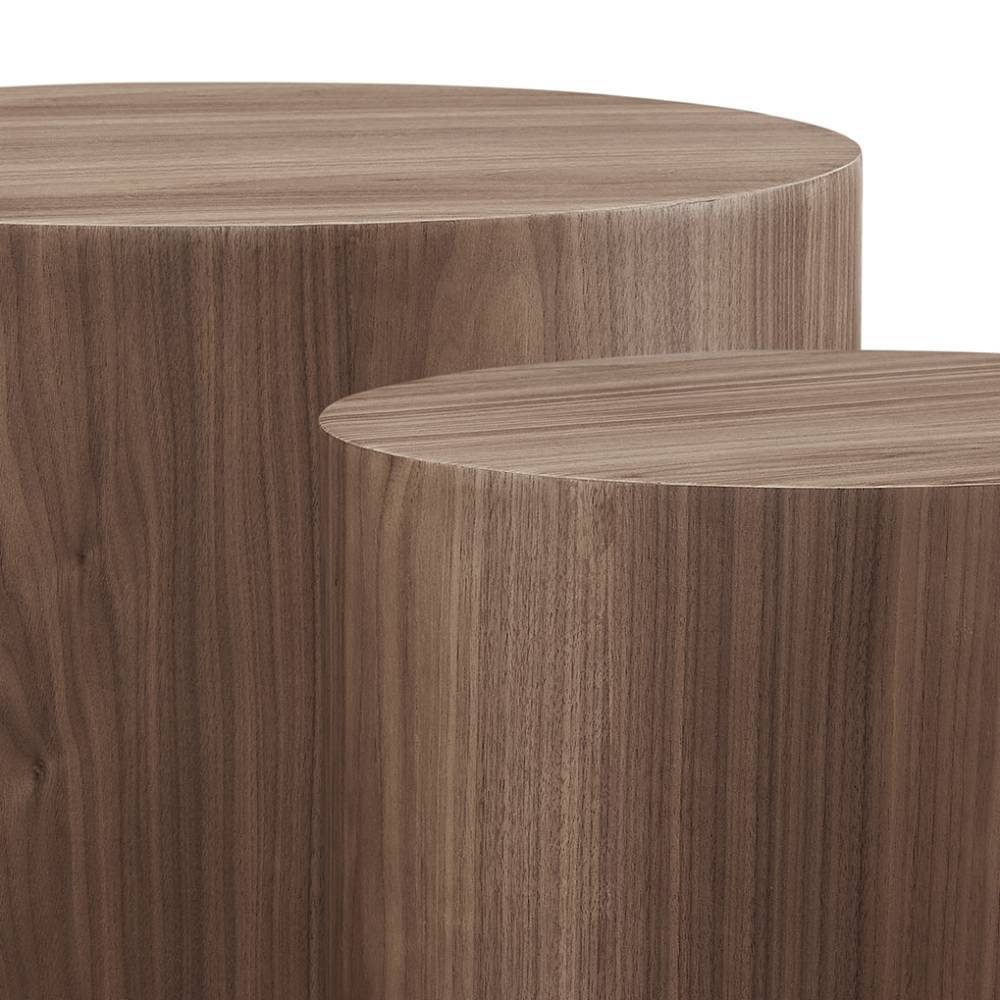 Sofatisch Duo mit Walnuss Furnier - Lajasa (zweiteilig)
