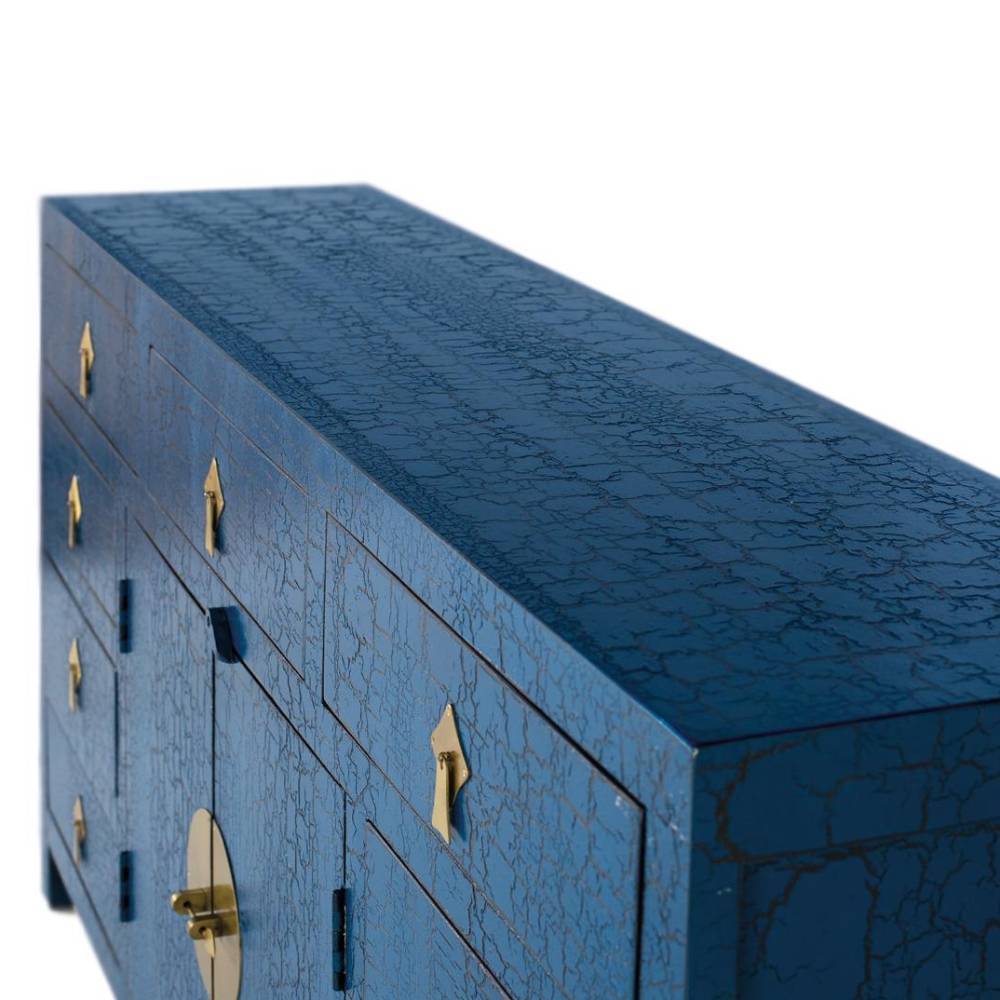 Blaues Sideboard im asiatischen Stil - Enrossino