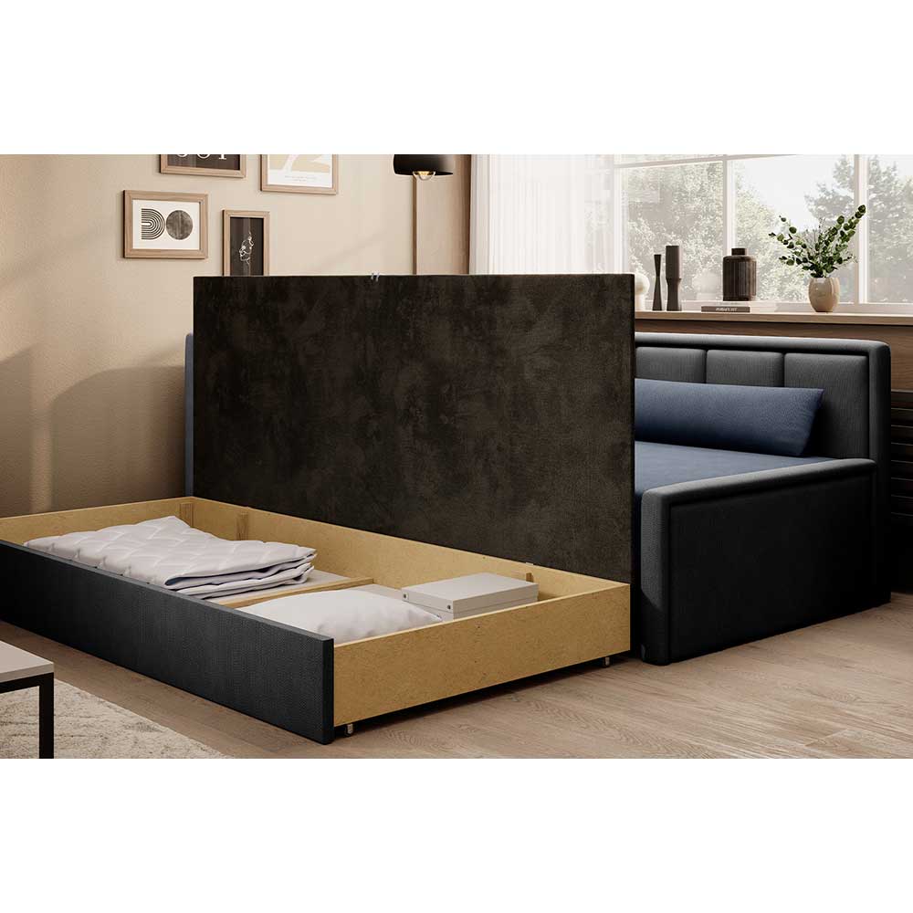 Schlafsofa in Grau und Blaugrau - Conville