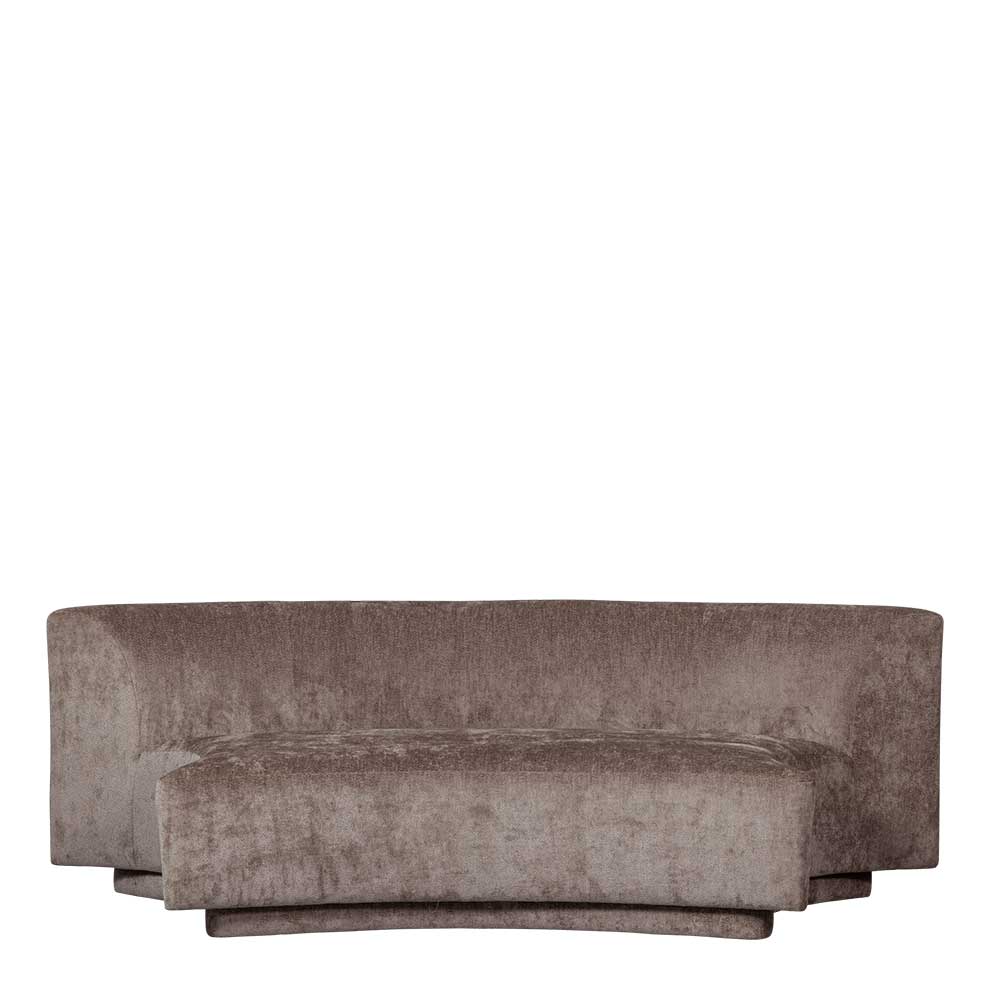Zweisitzer Sofa in Taupe Chenille - Fridelia
