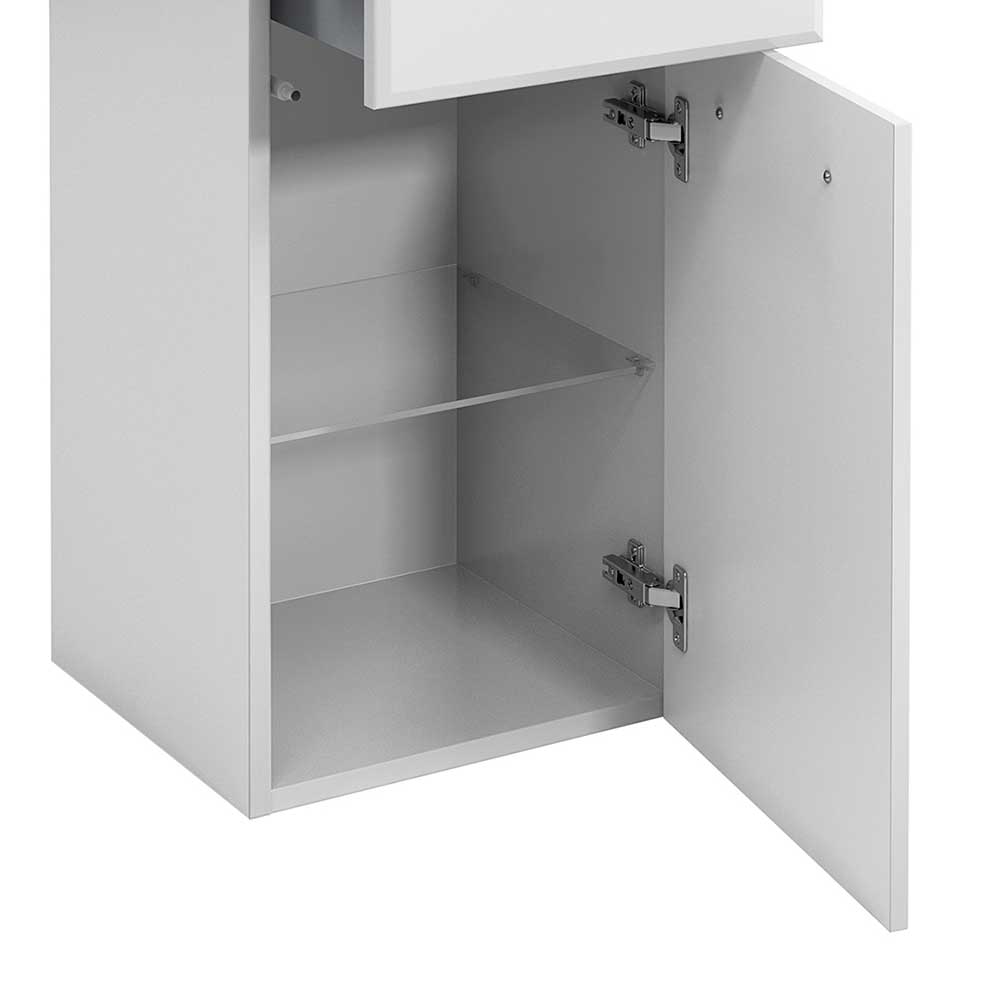 Hänge-Badezimmer-Unterschrank in Weiß - Estateas