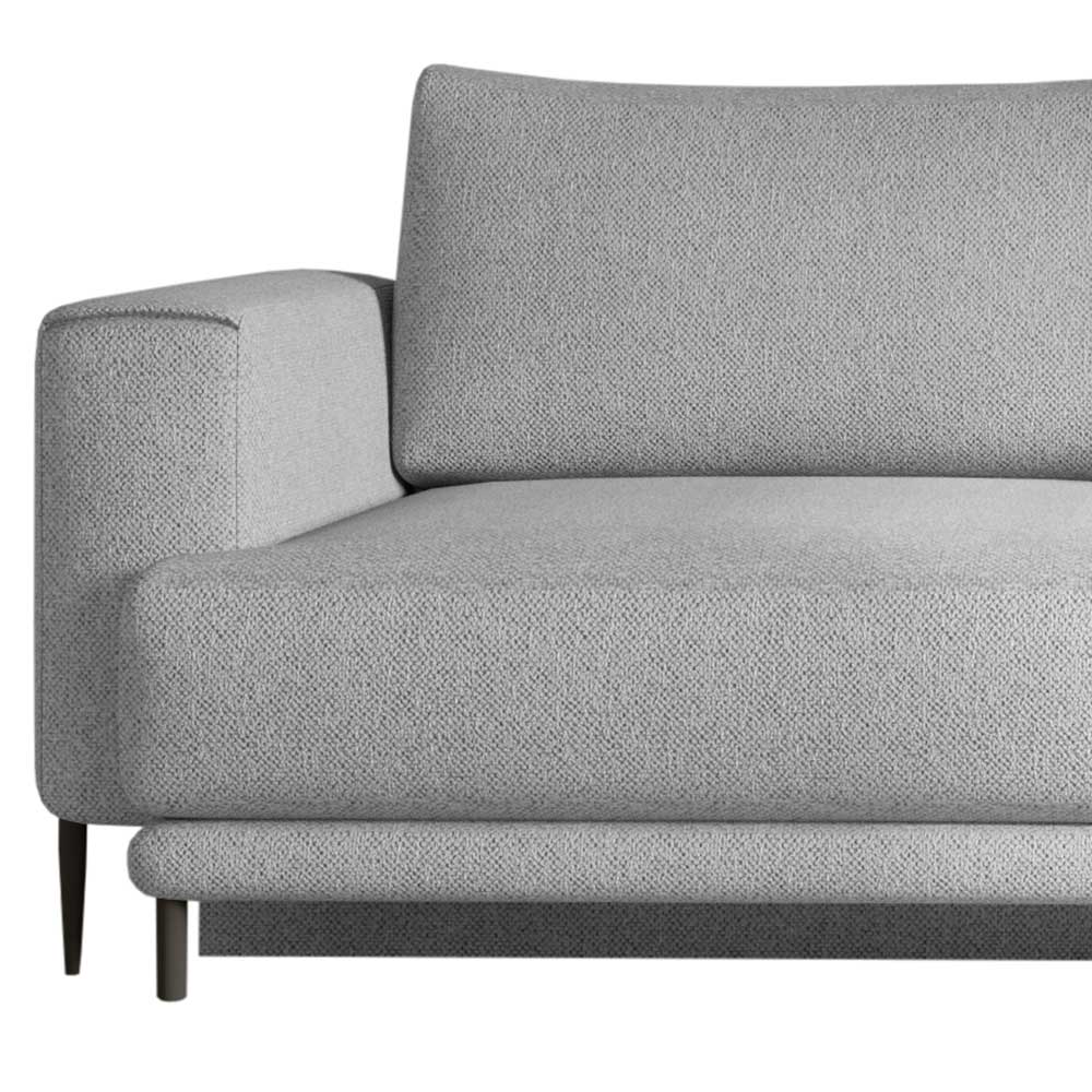 Chenille Bettsofa in Hellgrau - Marile