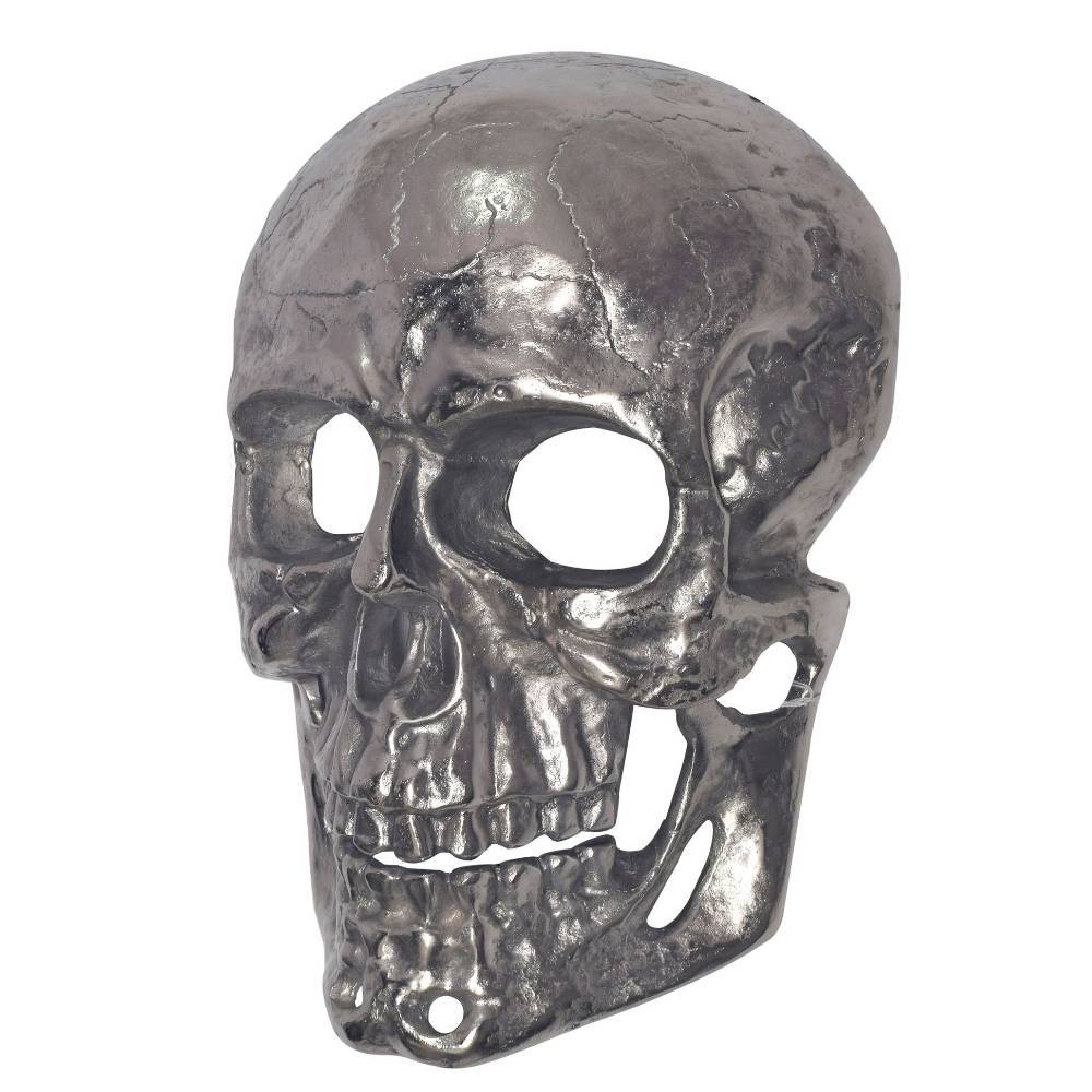 Totenkopf Wanddekoration in Silber - Prozatur