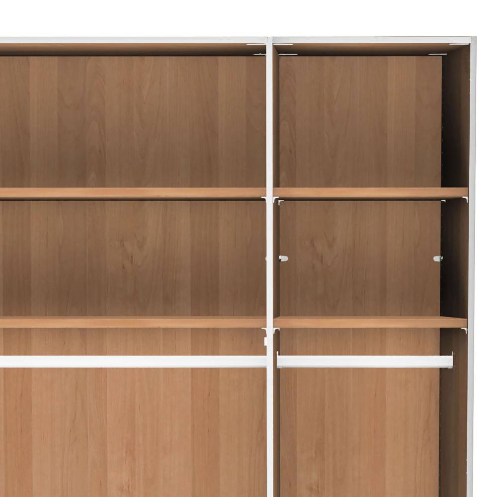3-türiger Schlafzimmerschrank mit einer Spiegeltür - Murray