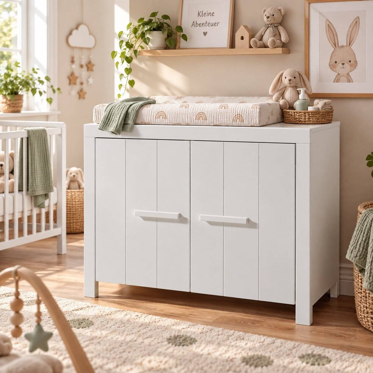 Kinderzimmer Kommode - Wickelaufsatz optional - Ellen